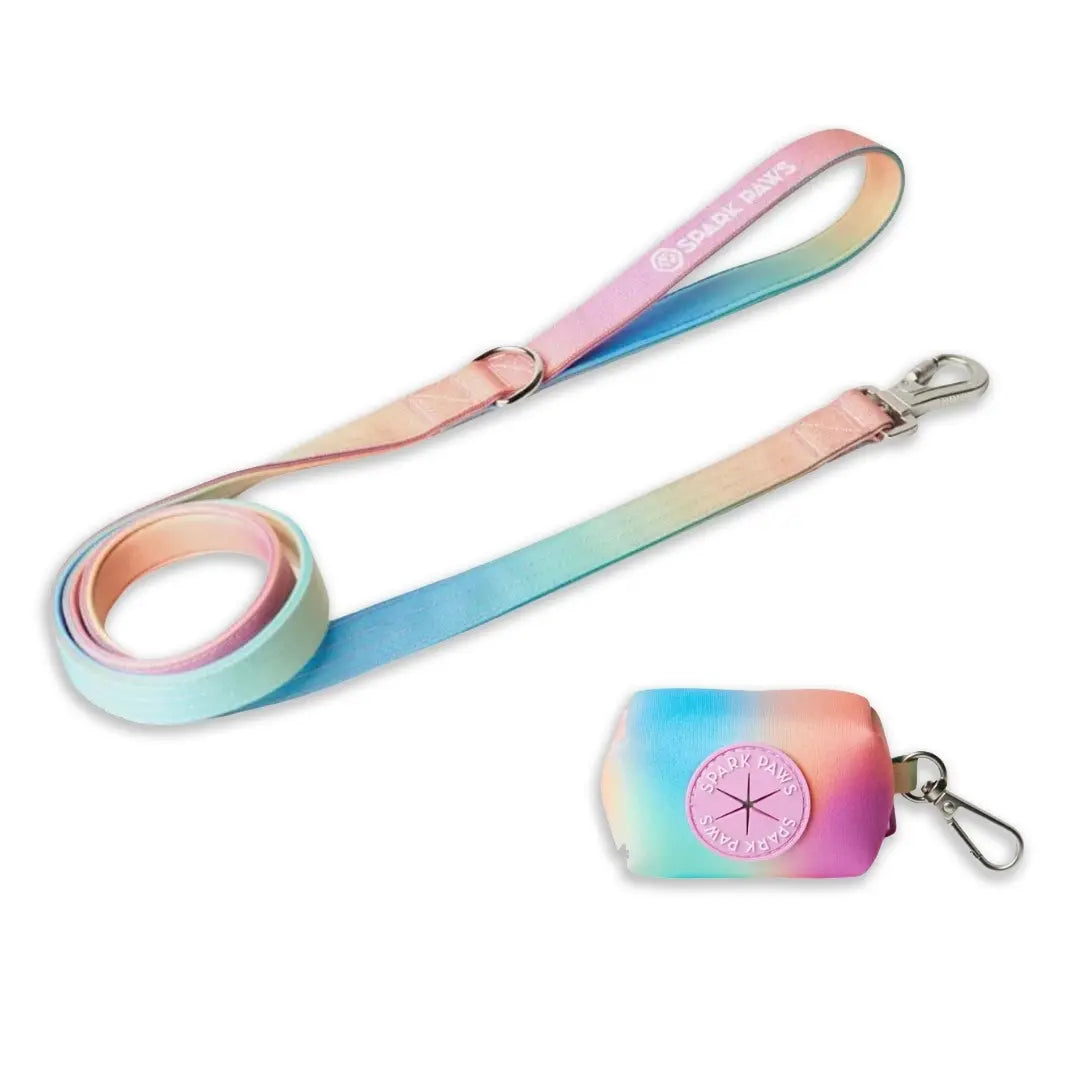 Spark Paws Premium Dog Leash and Poop Bag Set - Heavy-Duty Alloy Hook for Strong Breeds - Comfortable, Durable, and Secure Design