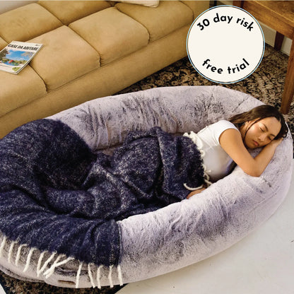 Plufl Premium Human Dog Bed - Adult-Sized Relaxation Solution Featured on Shark Tank