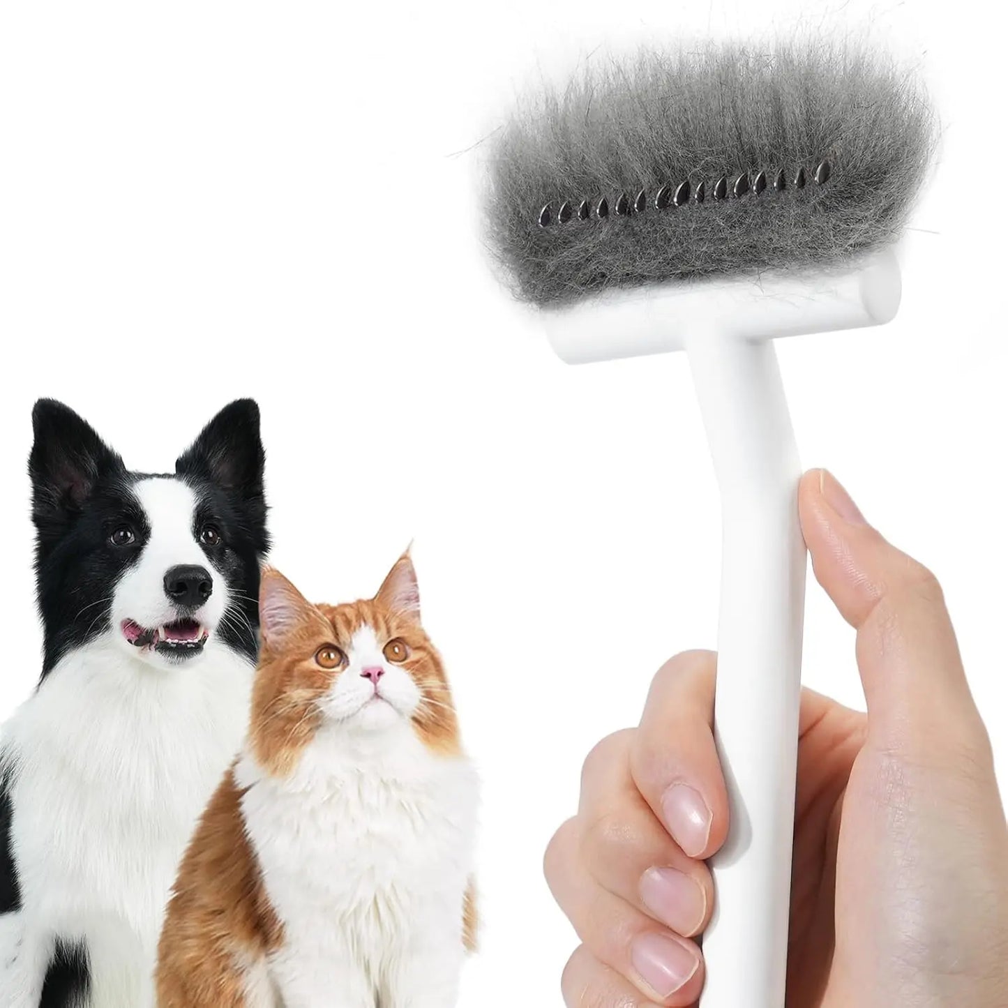 Aumuca Dematting Undercoat Comb for Dogs and Cats - Professional Pet Grooming Rake for Shedding