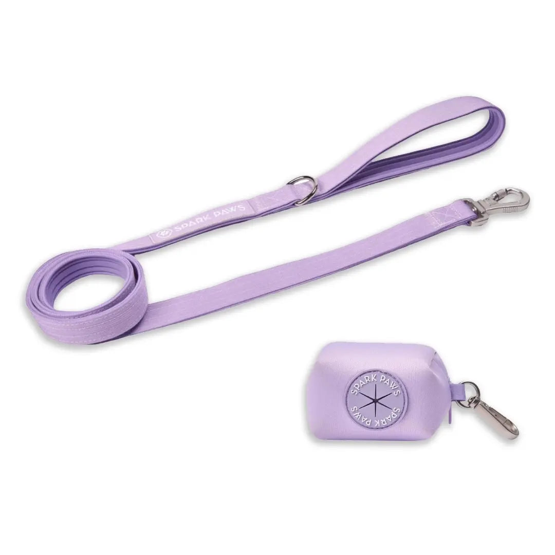 Spark Paws Premium Dog Leash and Poop Bag Set - Heavy-Duty Alloy Hook for Strong Breeds - Comfortable, Durable, and Secure Design