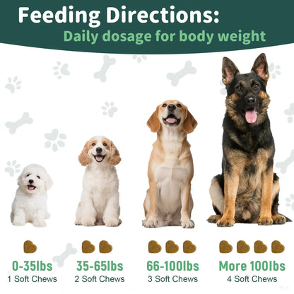 Dog Flea and Tick Support Soft Chews - Natural Oral Supplement for All Breeds and Sizes - 150 Chicken Flavored Treats