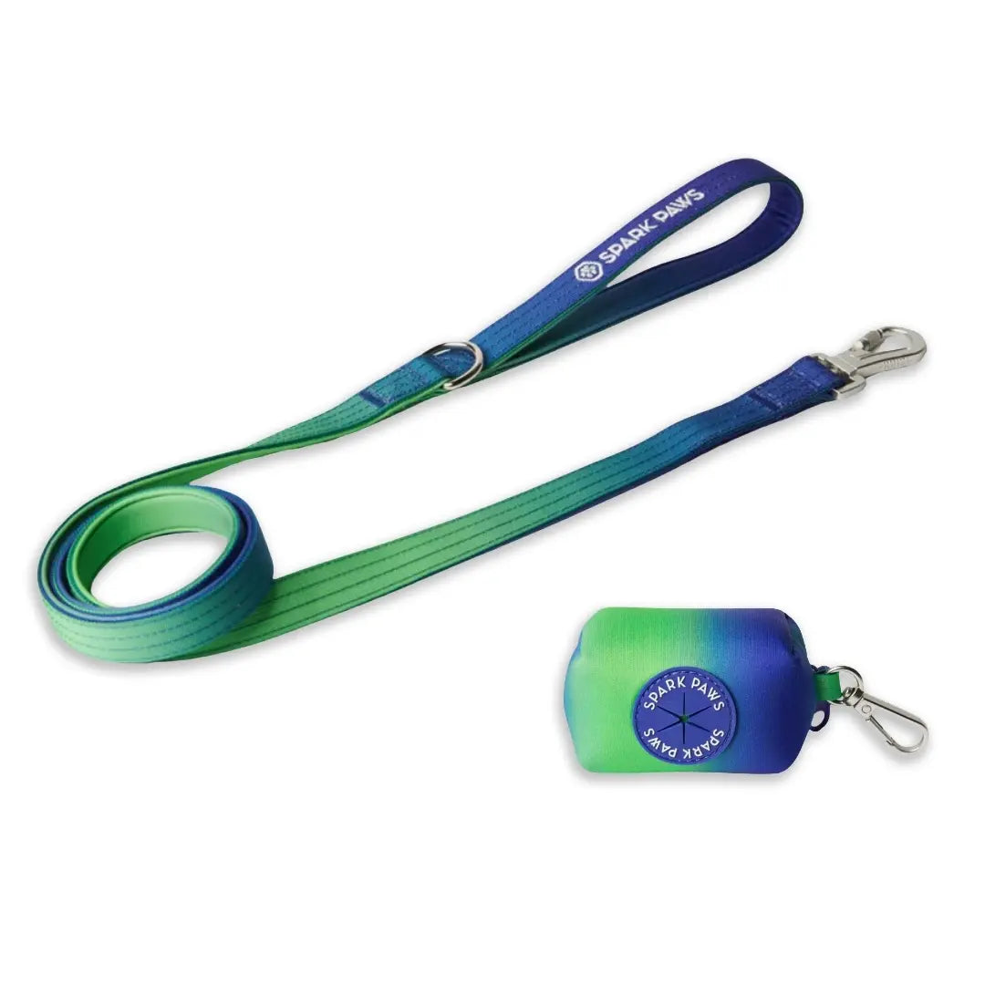 Spark Paws Premium Dog Leash and Poop Bag Set - Heavy-Duty Alloy Hook for Strong Breeds - Comfortable, Durable, and Secure Design