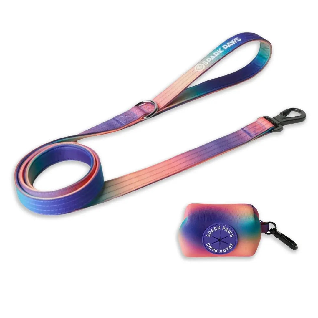 Spark Paws Premium Dog Leash and Poop Bag Set - Heavy-Duty Alloy Hook for Strong Breeds - Comfortable, Durable, and Secure Design