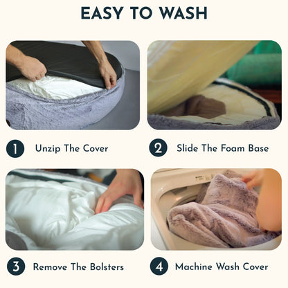 Plufl Premium Human Dog Bed - Adult-Sized Relaxation Solution Featured on Shark Tank