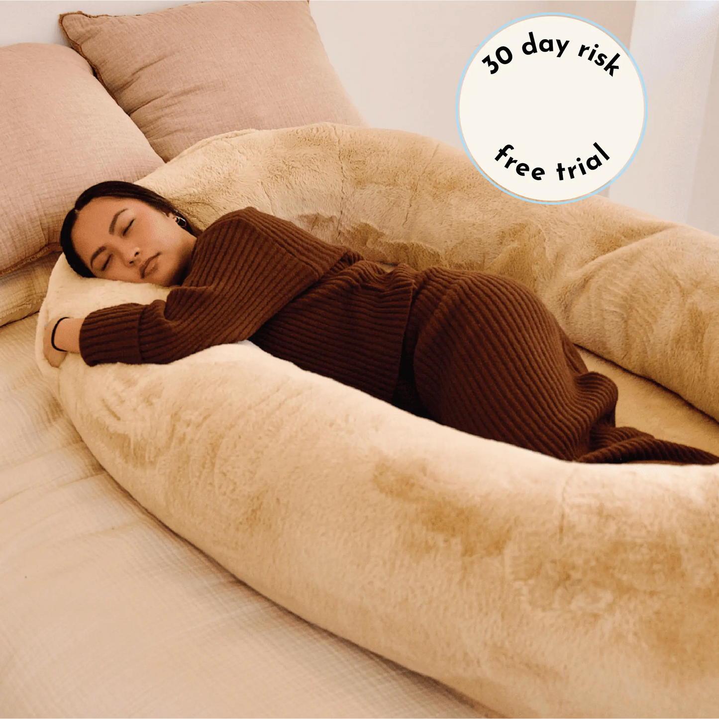 Plufl Premium Human Dog Bed - Adult-Sized Relaxation Solution Featured on Shark Tank