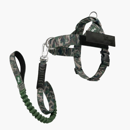 Dog Friendly Co. No-Pull Harness with D-Ring and Bungee Leash
