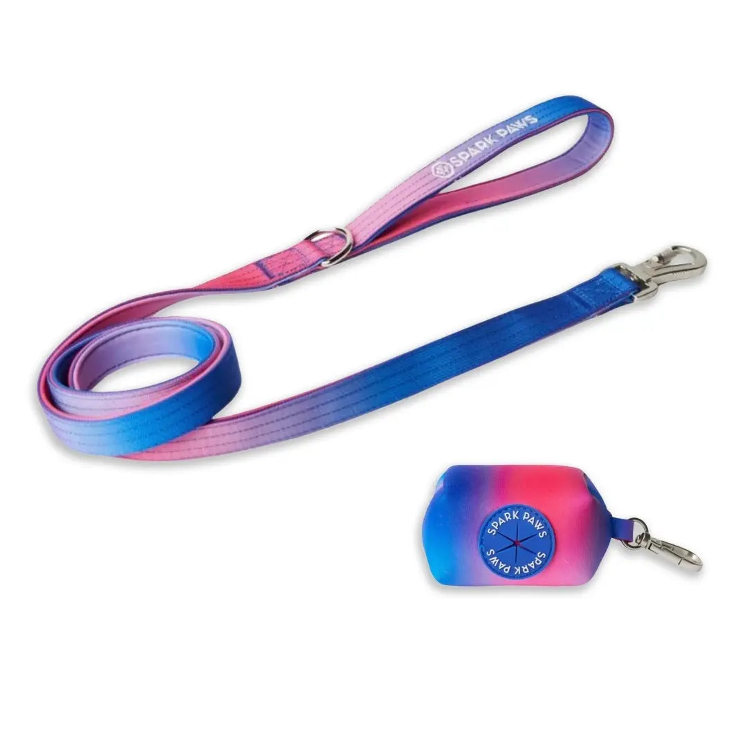 Spark Paws Premium Dog Leash and Poop Bag Set - Heavy-Duty Alloy Hook for Strong Breeds - Comfortable, Durable, and Secure Design