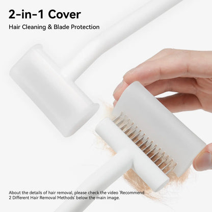 Aumuca Dematting Undercoat Comb for Dogs and Cats - Professional Pet Grooming Rake for Shedding
