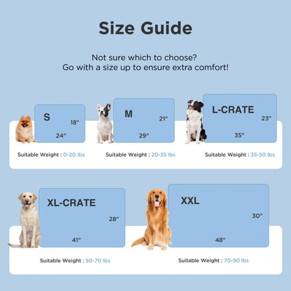 Bedsure Washable Cooling Mat for Dogs - Q-MAX>0.4 Non-Slip Summer Crate Bed for Large Dogs, No Gel or Electricity Required