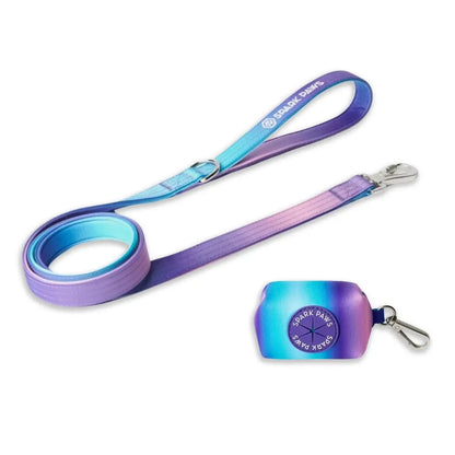Spark Paws Premium Dog Leash and Poop Bag Set - Heavy-Duty Alloy Hook for Strong Breeds - Comfortable, Durable, and Secure Design
